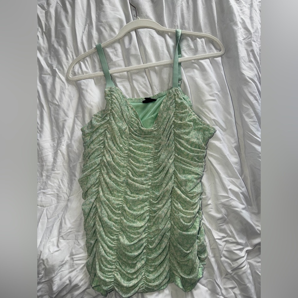 Torrid Light Green Ruched Camisole